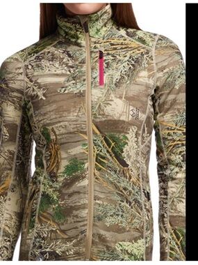 Icebreaker Merino Wool Full Zip Camo Jacket LiHunt Base M Breakup Infinity M